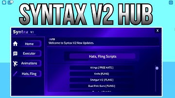 [FE] ROBLOX Syntax V2 HUB | Script Showcase