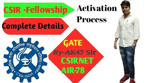How to activate CSIR/NET fellowship || complete details 🔥🔥🔥🔥#viralvideo #viral