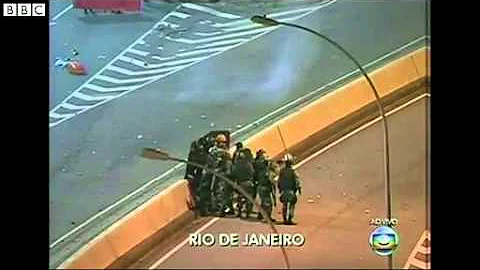 BBC News   Brazil unrest  Riot police clash with protesters mp4