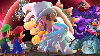 Super Mario Odyssey  Mario & Luigi Fight 12 Bosses At Once (Comparison)