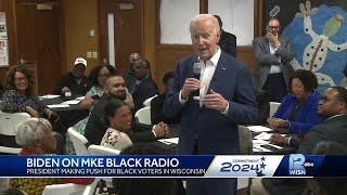 President Biden continues making push for Wisconsin Black vote