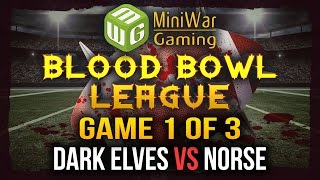 Blood Bowl League Semi Finals - Dark Elves vs Norse Game 1 of 3