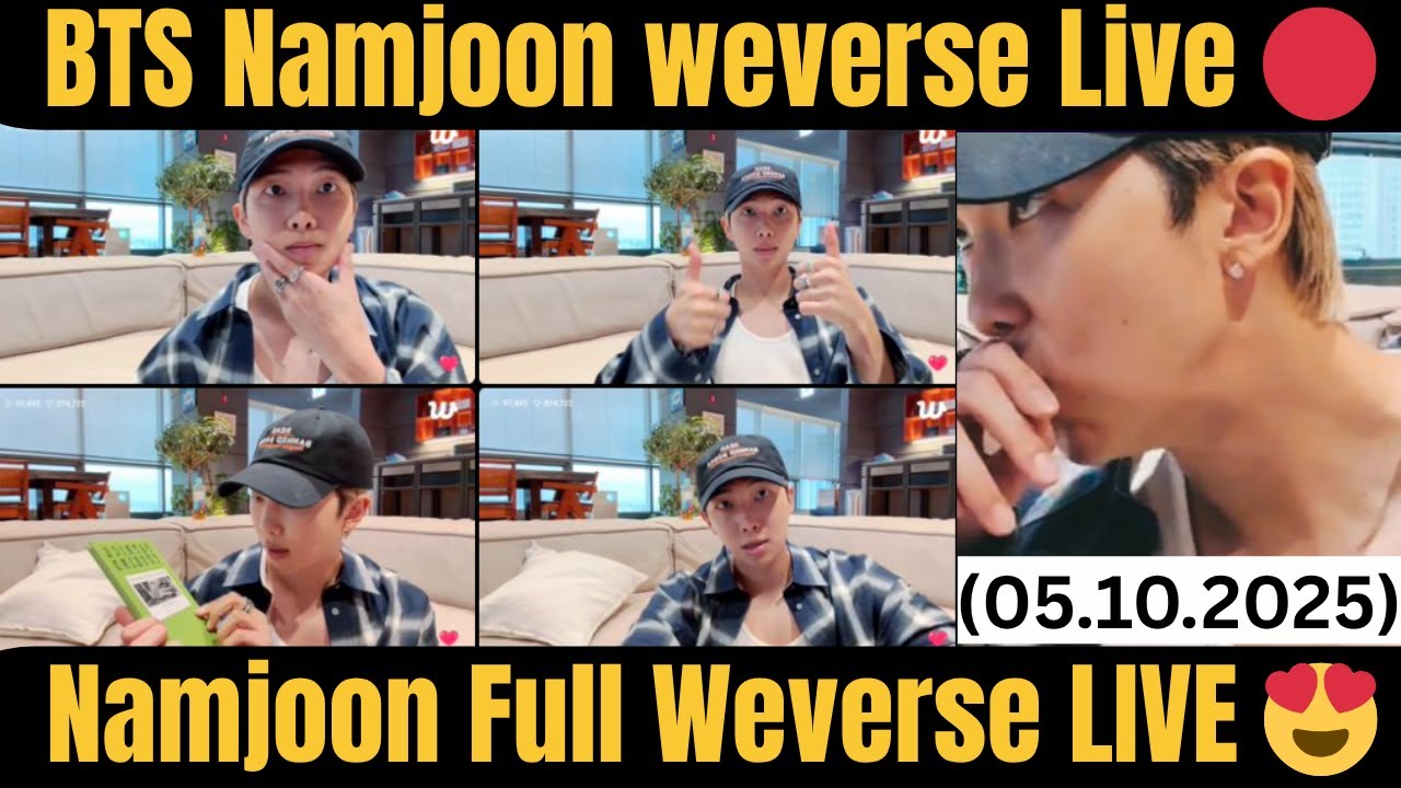 [ Eng Sub ] BTS Namjoon weverse Live 🔴 (05.10.2025) Namjoon Full