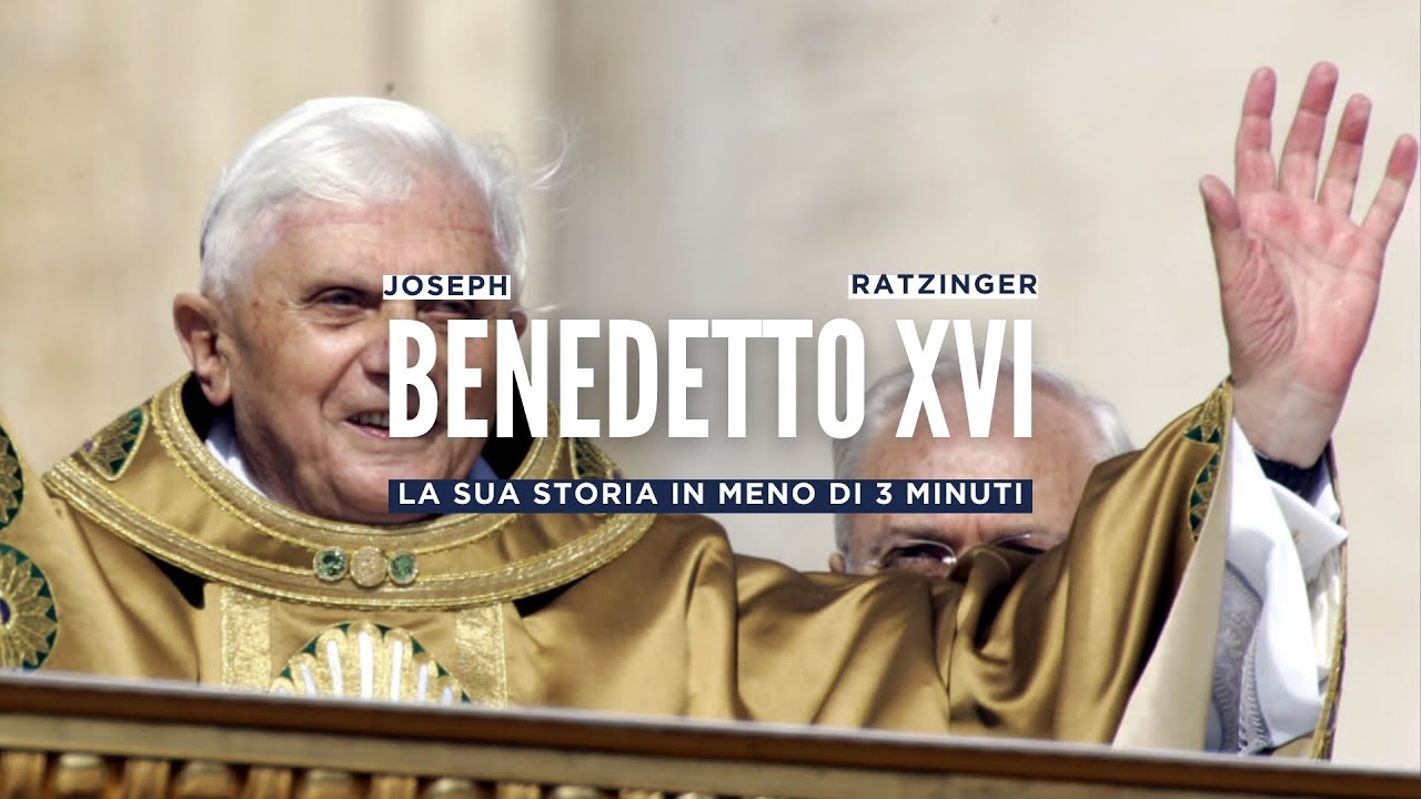 La storia di Benedetto XVI in tre minuti