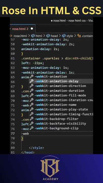 Rose In HTML & CSS #shortsvideoshtmlcss - YouTube