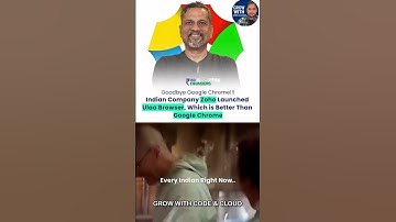 Goodbye Google Chrome | Indian Company Zoho Launches Ulaa Browser #google#india #modi #h1bvisa#trump