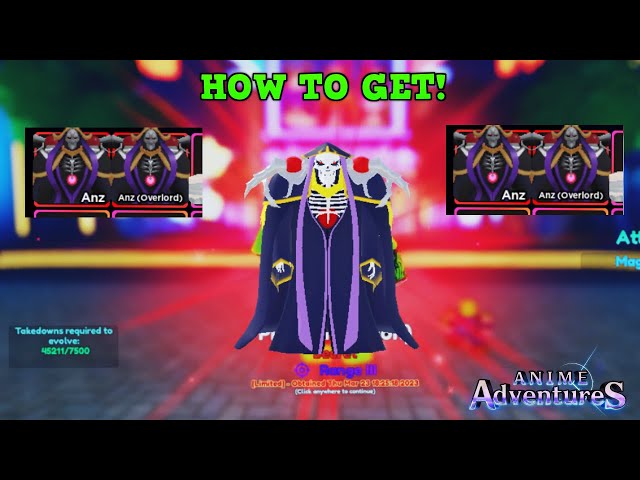 My UNIQUE Ainz Might Be META in the NEW Tournament! [🧟UPD] Anime Adventures*  Giveaway on Discord 