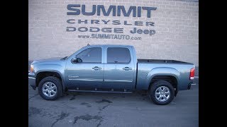 2011 USED GMC SIERRA 1500 CREW STEALTH GRAY SLT FOND DU LAC $23,999 SOLD! 9339X
