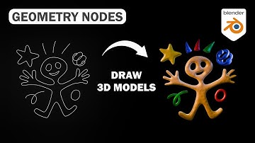 Draw 3D Models with Geometry Nodes (Blender Tutorial)