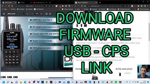 ALINCO DJ-MD5 - DRIVERS FIRMWARE DOWNLOAD LINK