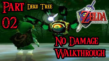 Zelda Ocarina of Time 100% Walkthrough Widescreen HD Part 2 - Inside the Deku Tree - Queen Gohma