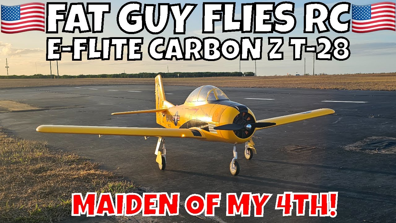 E-FLITE CARBON Z T-28: ПЕРВЫЙ МОЙ 4-Й СЪЕМОЧНЫЙ САМОЛЕТ ОТ FGFRC 