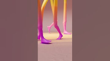 Foot Work — #loop #animationart #digitalart #surreal #satisfying #cinema4d #redshift3d #render #art