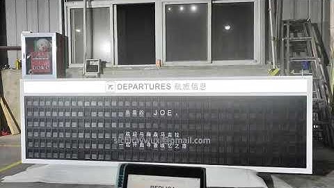 Split Flap Display Mechanical Dynamic Device