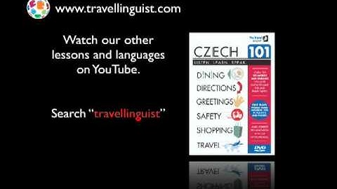 Czech 101 - Numbers & Days