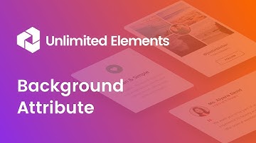 Background Attribute - Unlimited Elements Widget Creator