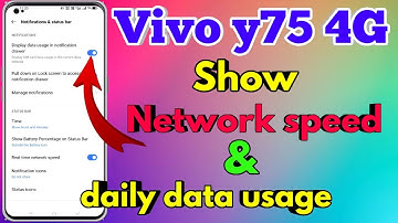 How To Show Daily Data Usage In Vivo Y75 4G | Vivo Y75 4G Show Daily Data Usage