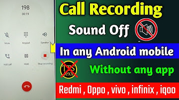 Call recording without announcement | google dialer call recording without announcement | Rec sound