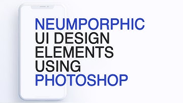 Neumorphic - UI Design Elements - Photoshop