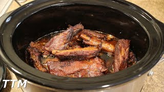 EASY Slow Cooker Ribs~Only 2 Ingredients!