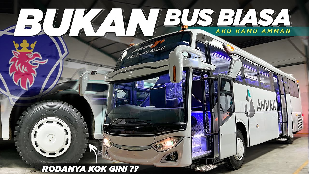BUS TAMBANG KOK HEDON BANGETScania K360iB Buat Bus Tambang PT AMMAN 