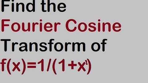 Fourier Transform of f(x)=1/(1+x^2) II Fourier transform solve problem-2 in bengali