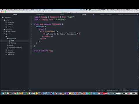 Capa de Basic React Starter Tutorial in es6 - 3   Containers and Display Components