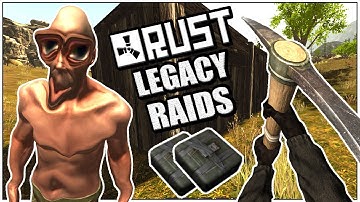 RAIDING a SALTY KID in LEGACY RUST - Pickaxe, Grenade & C4 Eco Raids + Griefing ( Rust Legacy 2018 )