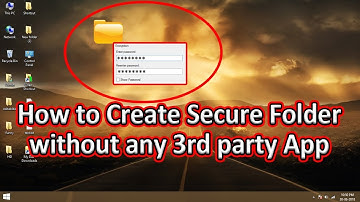 How to create secure folder || Folder Lock || without any 3rd party App || 2018