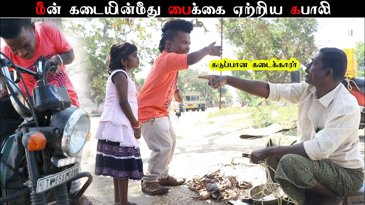 மீன் கடையில் சண்டை போட்ட கபாலி | கடுப்பான குட்டி சொர்ணா