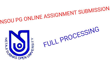 NSOU PG ASSIGNMENT 2021 ONLINE SUBMISSION FULL PROCESS