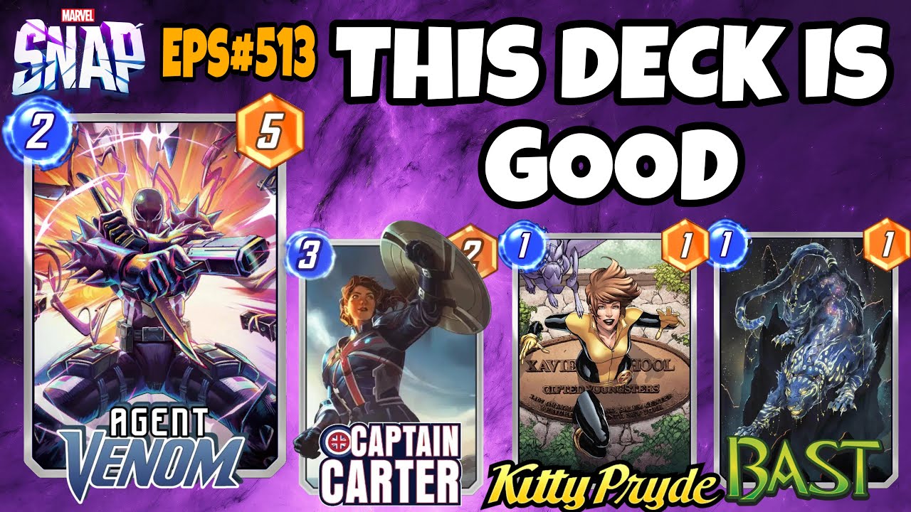 The Silent Strike Deck – Agent Venom and Carter DOMINATE ! | Marvel Snap Replay Episode 513
