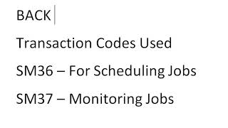 SAP Job Scheduling & Monitoring