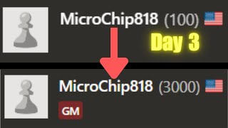 100 ELO to #1 Chess Player: Day 3 - Reaching 200 ELO!