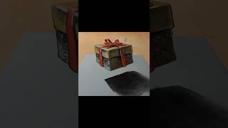 Drawing 3D Floating Gift Box