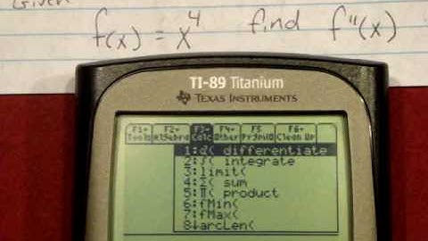 Second Differentiation