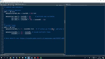 Chapter 5.04:  How to recode items / variables with tidyverse