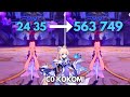 F2P :- C0 KOKOMI 563k Nuke Tutorial [ Genshin Impact ]
