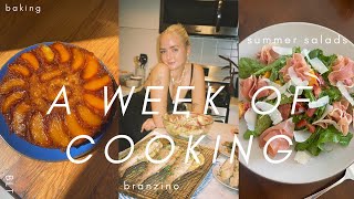 a week of cooking, eating, & cleaning out my closet | vlog