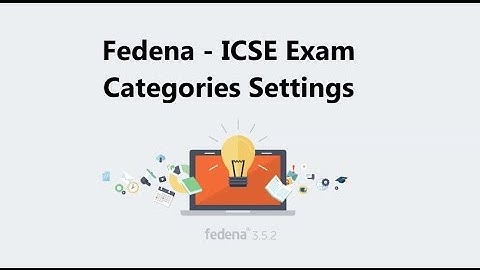 Fedena - ICSE Exam Categories Settings