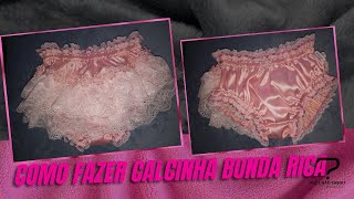 Como Fazer Calcinha Bunda Rica P.01 Etiquetas Diy Faça Você Mesmo