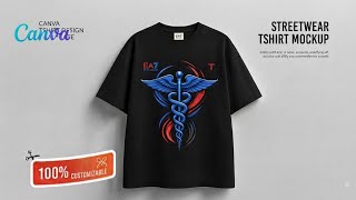 How I Designed This Streetwear Tee on Canva | Full Process