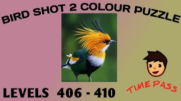 Bird shot 2 colour puzzle 🐦 levels 406-410#birdsortcolorpuzzle #birdpuzzle #birdshort #birdsort