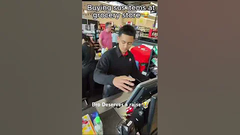 Buying sus items at a grocery store 😭 #prank #funny