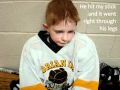 After game interview:  first hockey goal