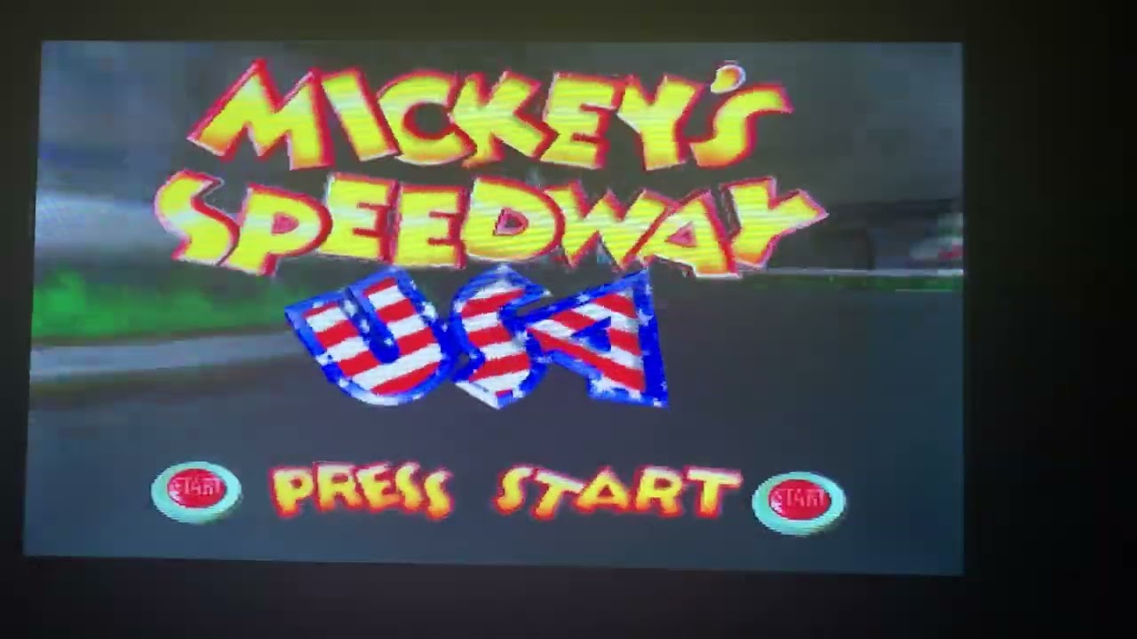 Mickey speedway n64 intro 