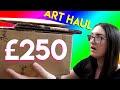 ART SUPPLIES HAUL from Jackson's ✶ Unboxing & swatching Montana acrylic markers w/ Golden high flow