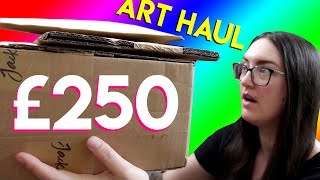 Unboxing & swatching Montana acrylic markers w/ Golden high flow ✶ ART SUPPLIES HAUL from Jackson's