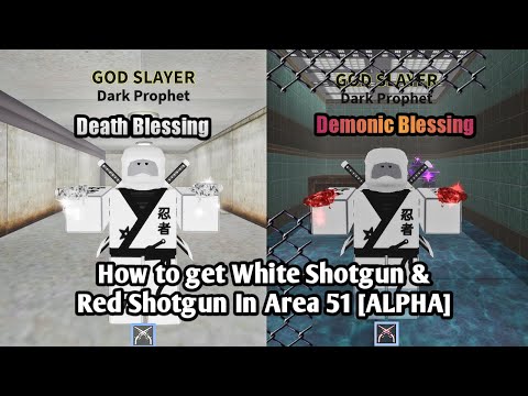 How to get Dual Death Sawed-off Shotgun & Dual Demonic Sawed-off Shotgun In Area 51 [ALPHA] Roblox