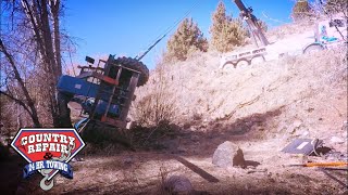 Telehandler takes a tumble | Rotator Recovery